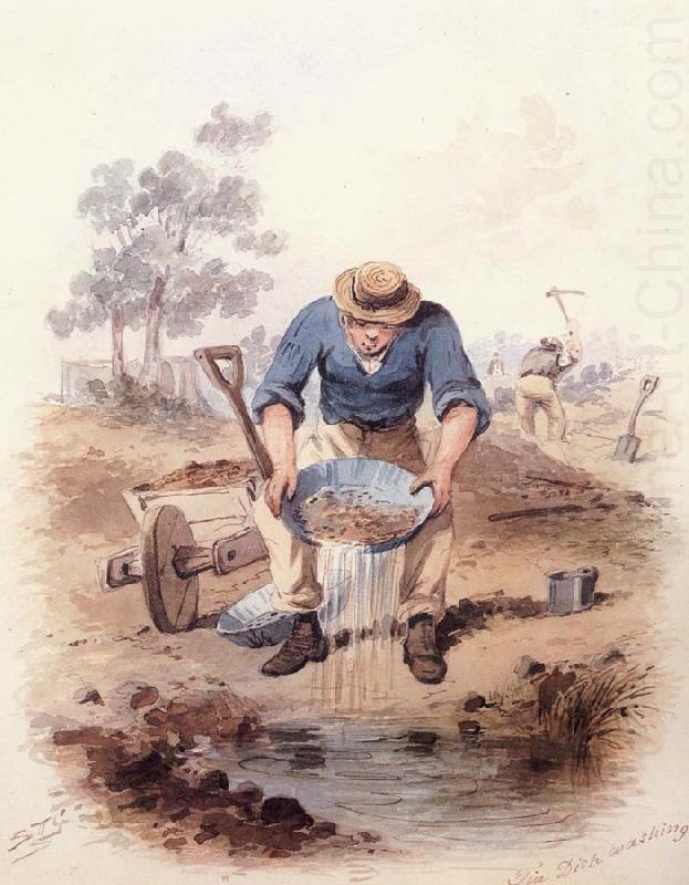 Tin Dish washing, Samuel Thomas Gill